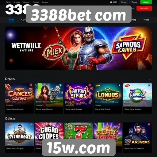 Oferta de jogos variados no 3388bet